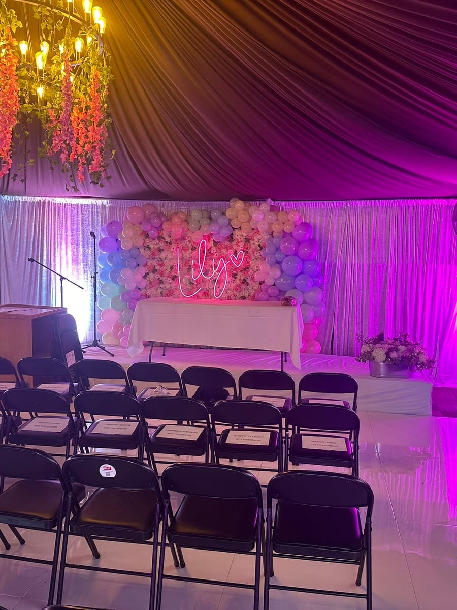 Wedding celebration moment